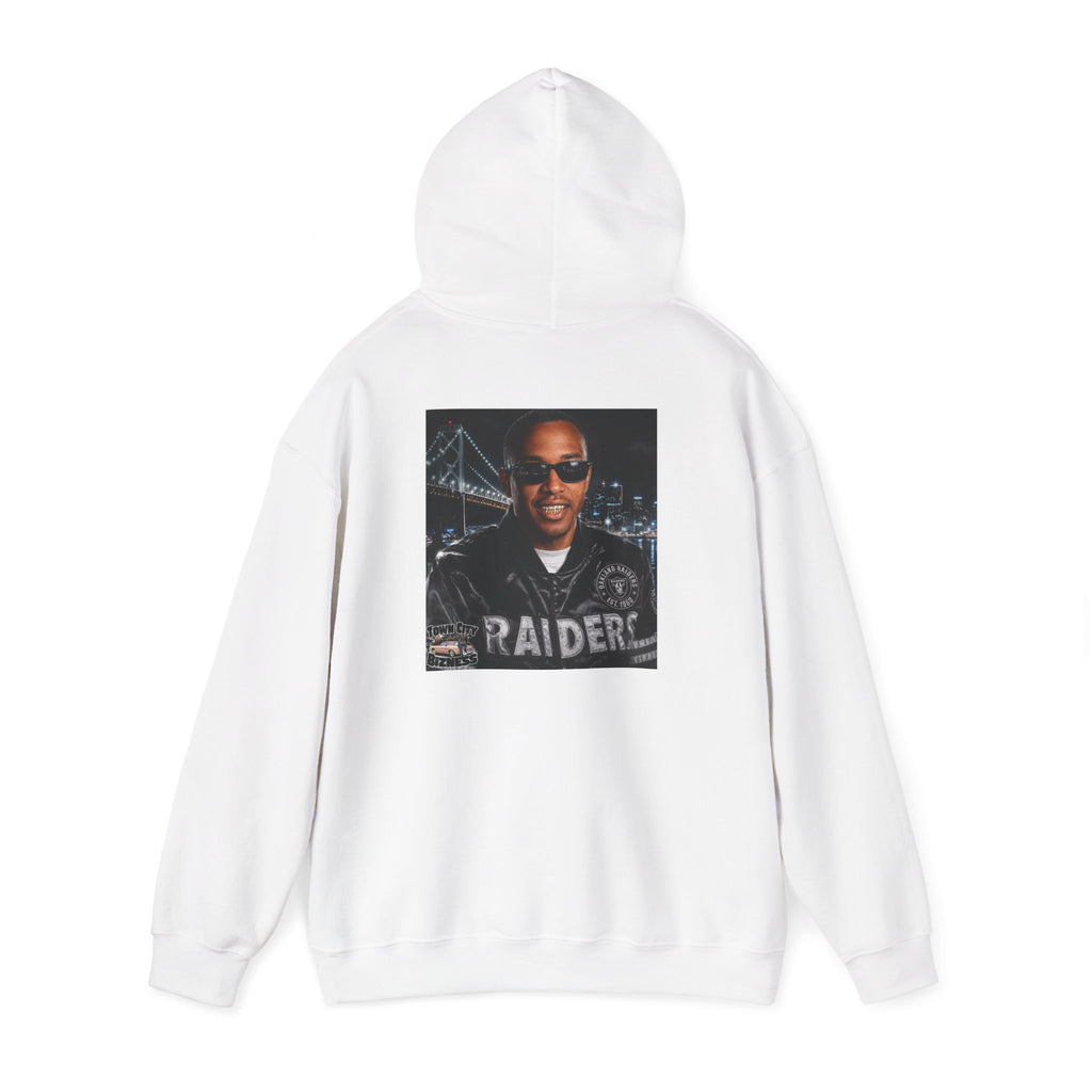 Hoodie — 'Town City Bizness' Retro Car Design with Photo Back